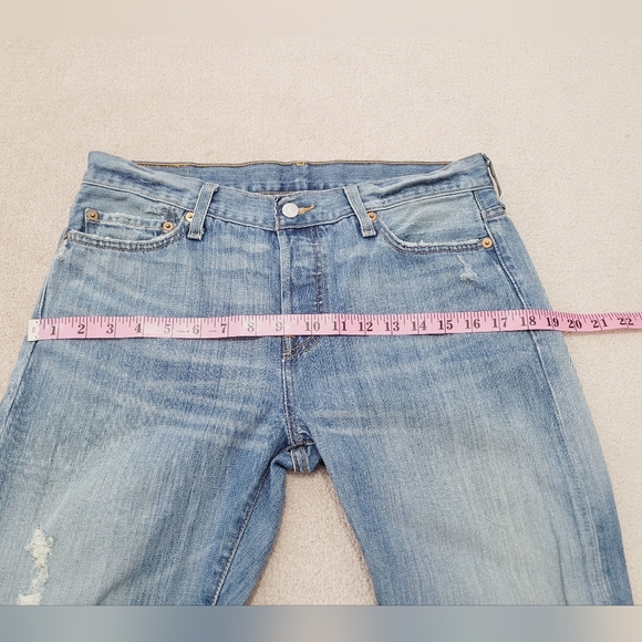 Vintage Levi’s 501 Button Fly Jeans Unisex Size 32x32 Light Wash 100% Cotton - Picture 9 of 13